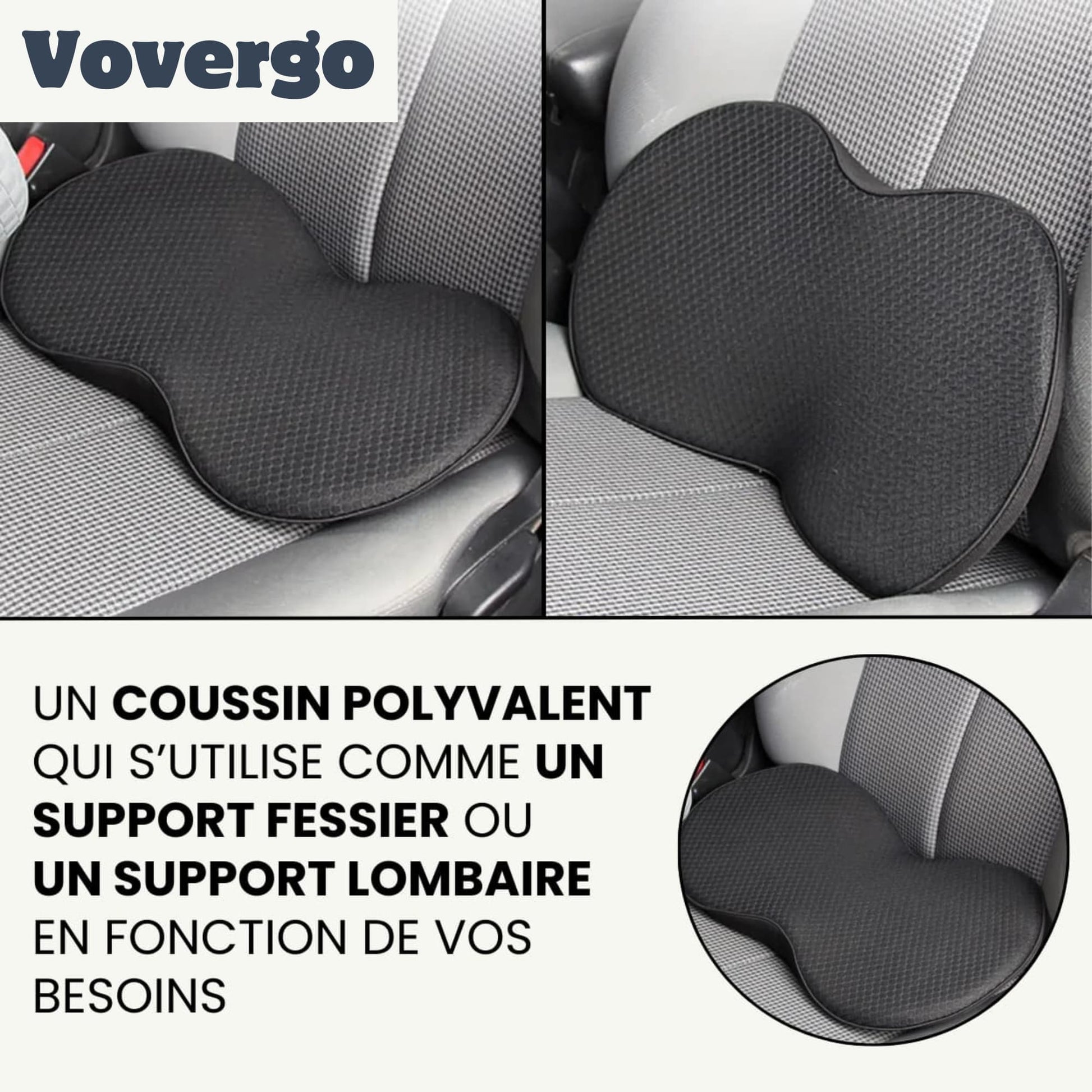 Coussin de siège voiture en mousse - Vovergo